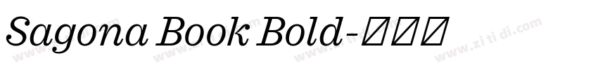 Sagona Book Bold字体转换